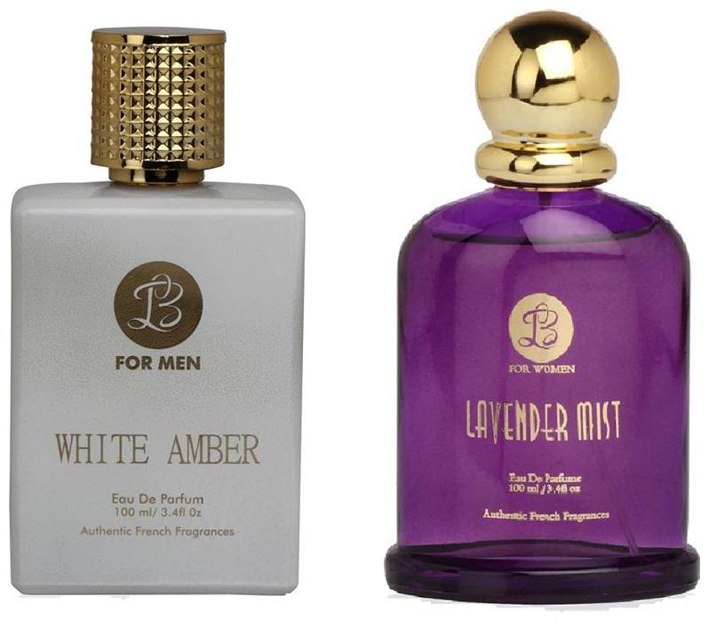 

Lyla Blanc EDP Mens WHITE AMBER Lyla Blanc EDP Womens LAVENDER MIST (Pack of 2 Perfume for Couple) (100ml each)