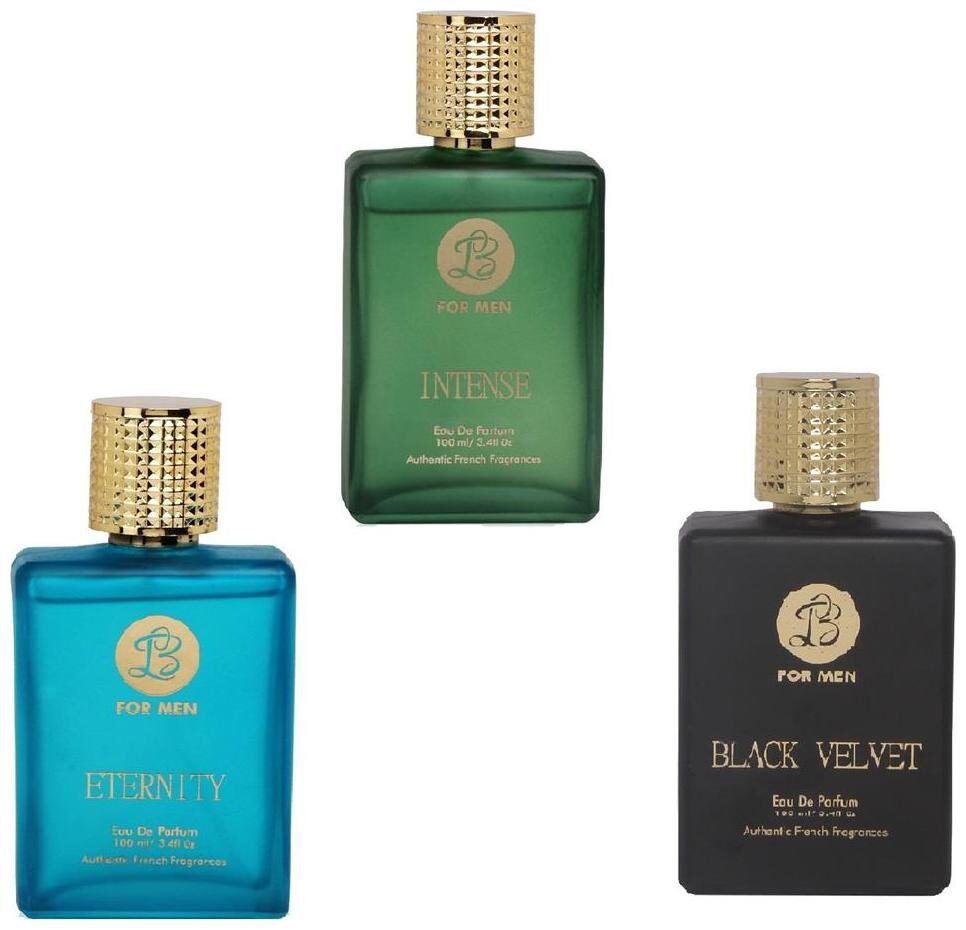 

Lyla Blanc EDP INTENSE ETERNITY BLACK VELVET Premium French Perfume for Men (Pack of 3) (100ml each)