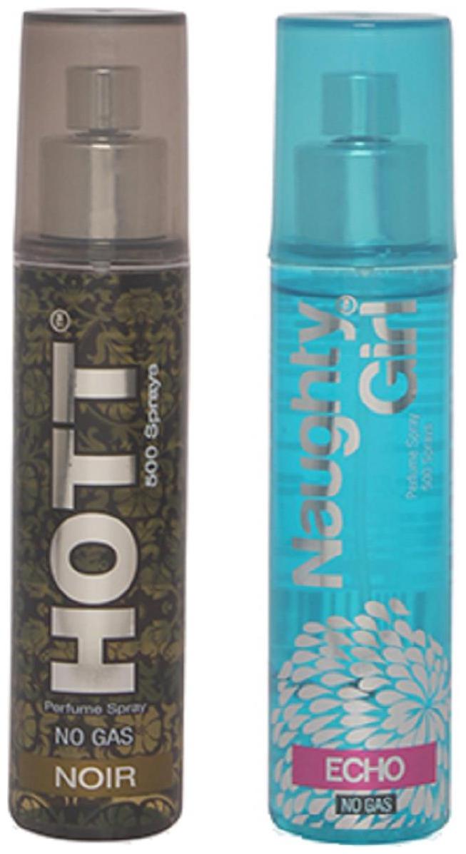 

HOTT Mens NOIR Naughty Girl ECHO (Pack of 2 Perfume Spray for Couple) (60ml each)