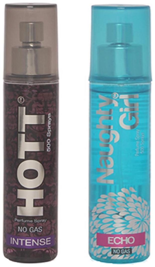 

HOTT Mens INTENSE Naughty Girl ECHO (Pack of 2 Perfume Spray for Couple) (60ml each)