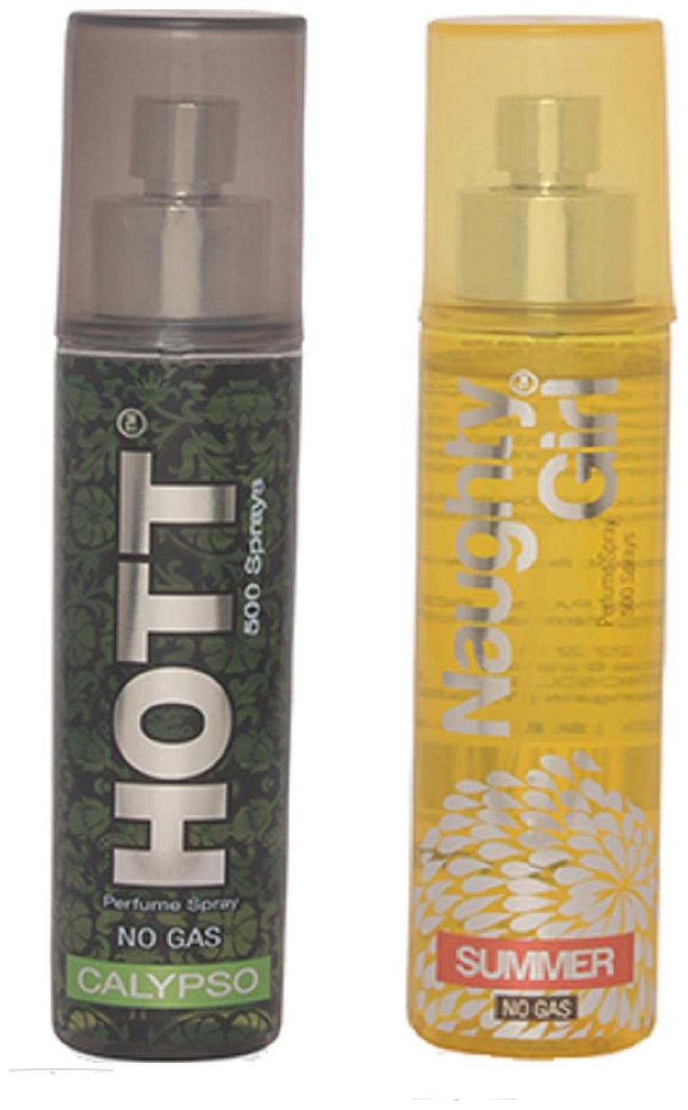 

HOTT Mens CALYPSO Naughty Girl SUMMER (Pack of 2 Perfume Spray for Couple) (60ml each)