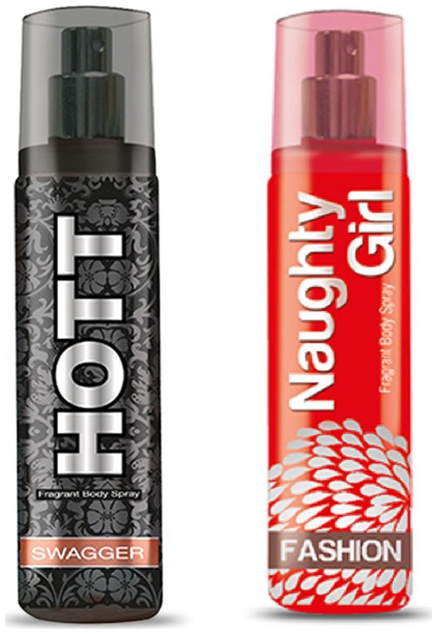 

HOTT Mens SWAGGER Naughty Girl FASHION (Pack of 2 Perfume Spray for Couple) (135ml each)