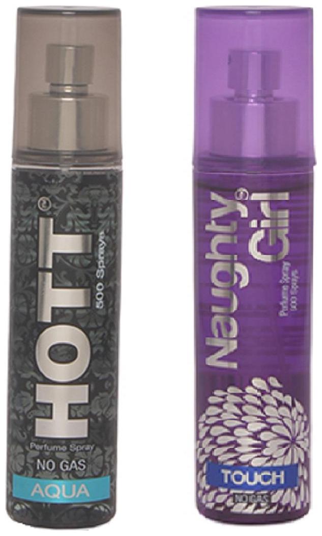 

HOTT Mens AQUA Naughty Girl TOUCH (Pack of 2 Perfume Spray for Couple) (60ml each)