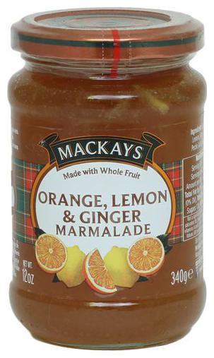 

Mackays Marmalade - Orange Lemon Ginger 340 g