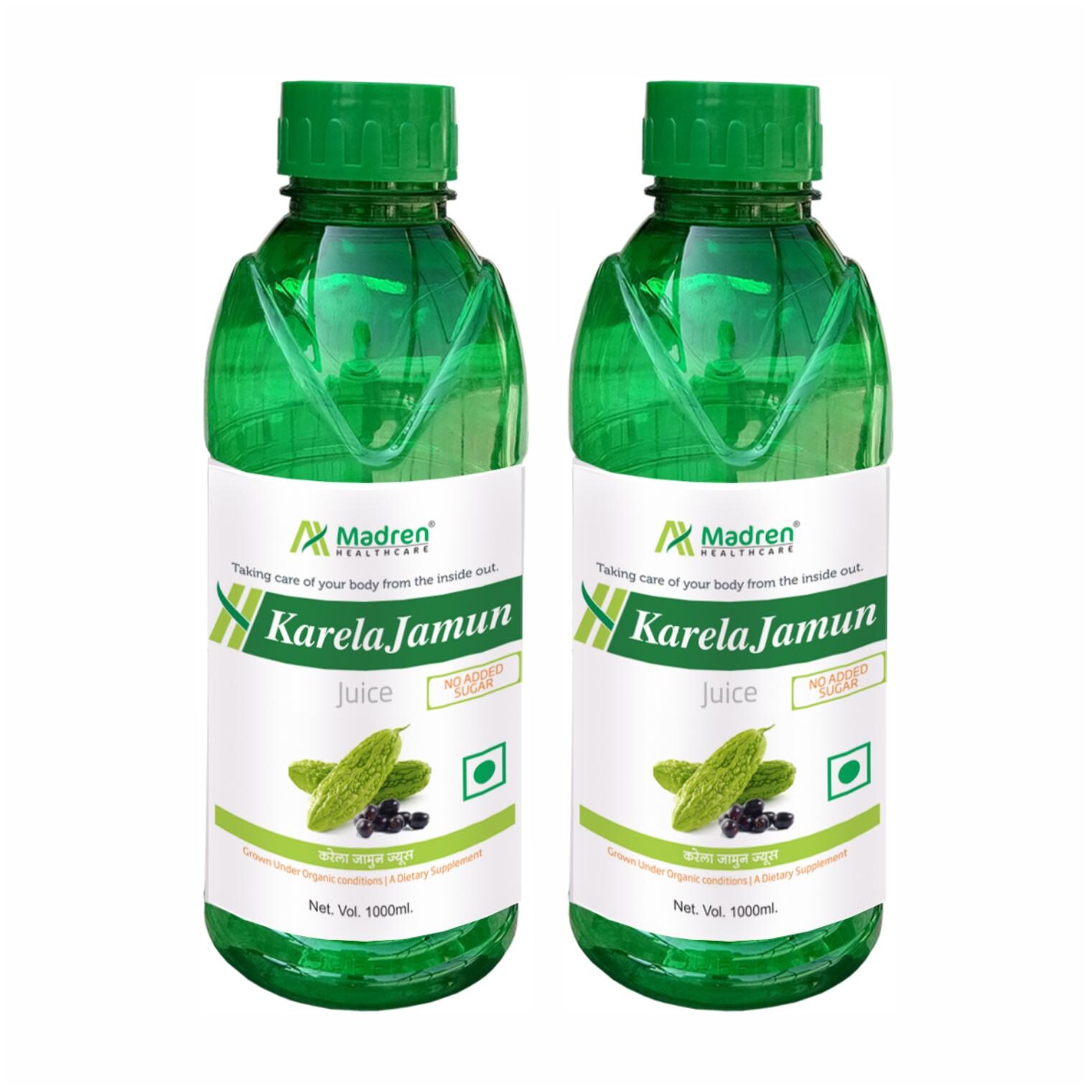 

Madren Healthcare Karela Jamun Natural Juice Sugar Free 1 L (Pack Of 2)