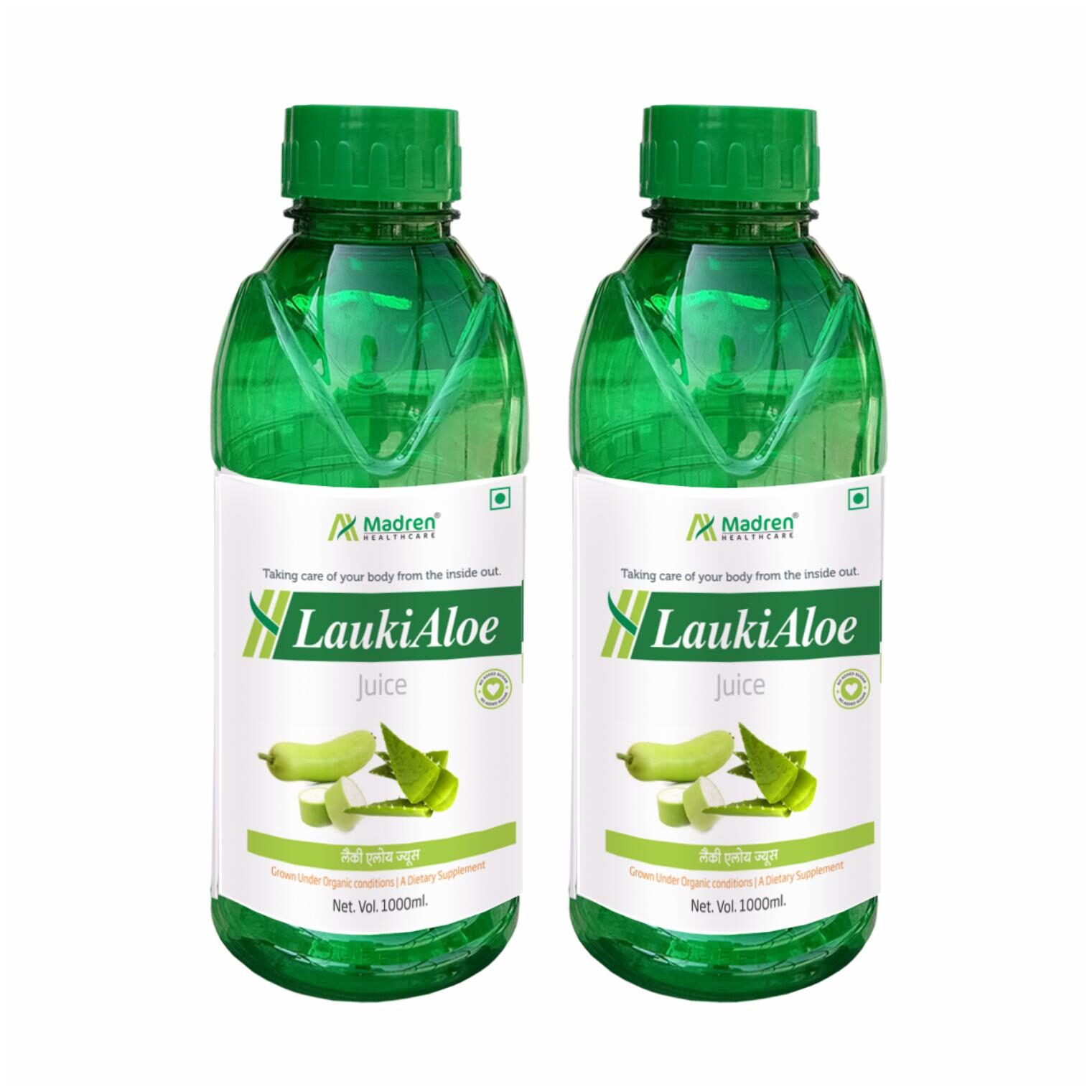 

Madren Healthcare Lauki Aloe Vera Natural Juice Sugar Free 1 L (Pack Of 2)