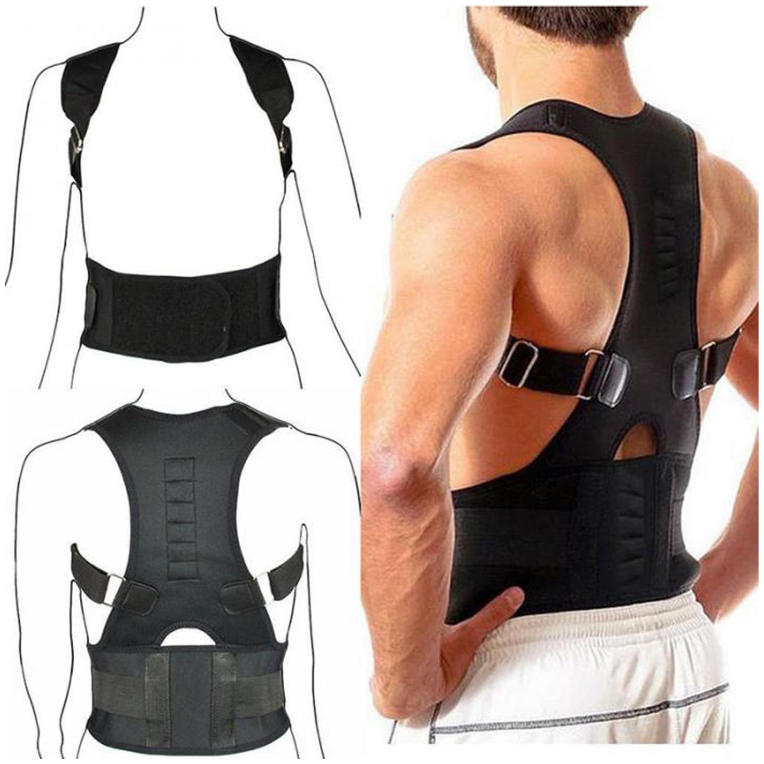 

Magnetic Lumbar Back Support Eases Pain Energizing Posture support