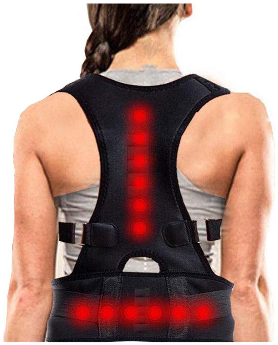 

Magnetic Lumbar Back Support Eases Pain Energizing Posture support
