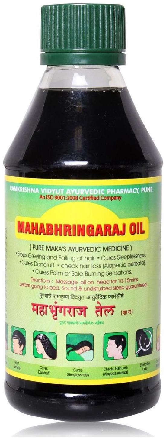 

Ramkrishna Vidyut Ayurved Pharmacy Maka Mahabhringraj Oil 200 ml