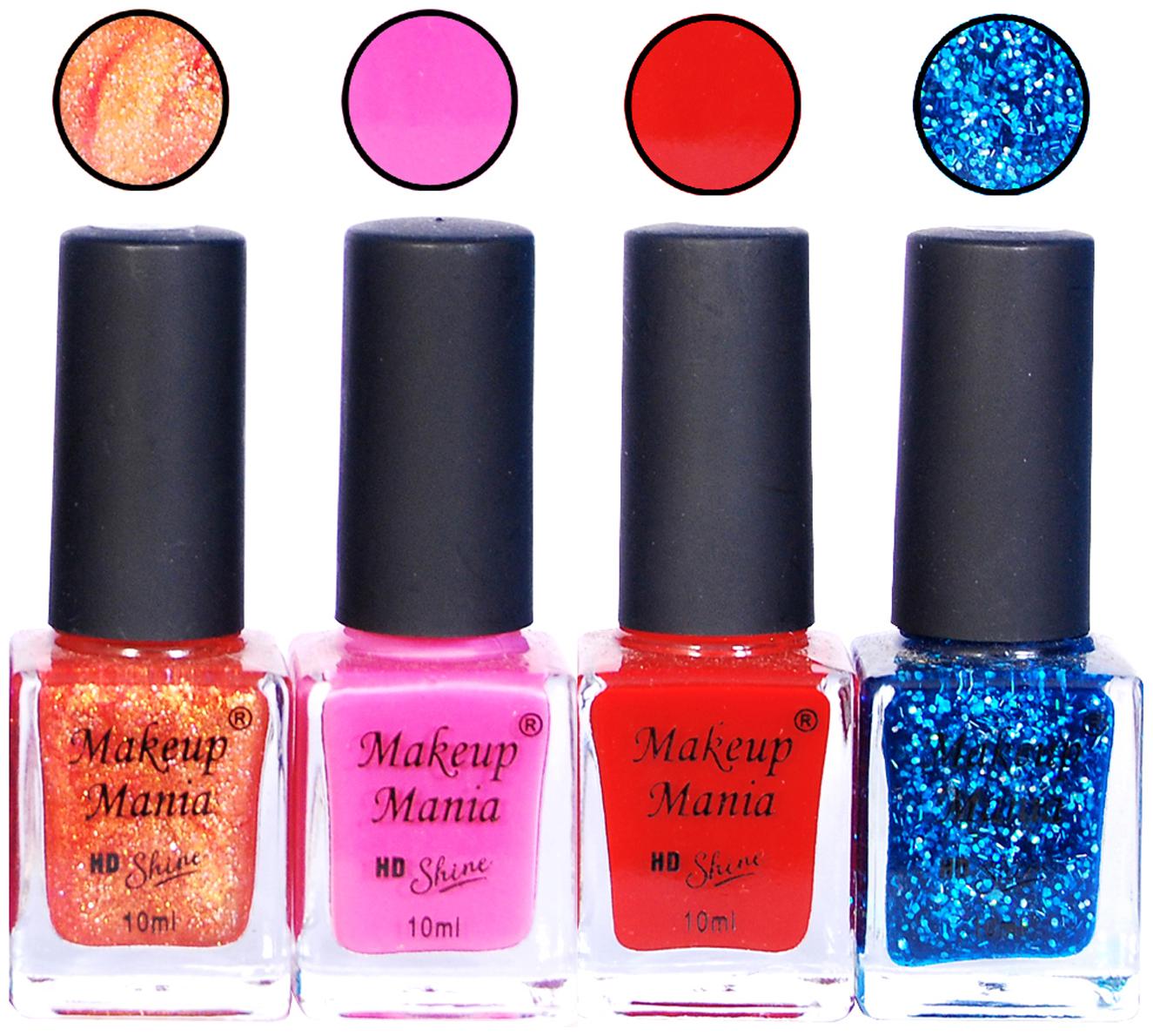 

Makeup Mania Nail Paint 10 ml (Pack of 4)