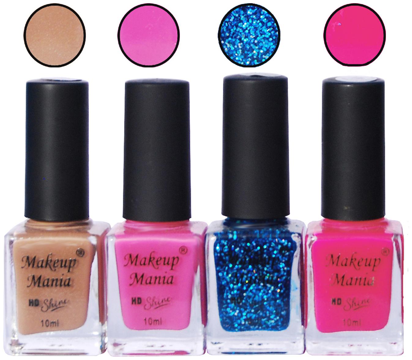 

Makeup Mania Nail Paint 10 ml (Pack of 4)