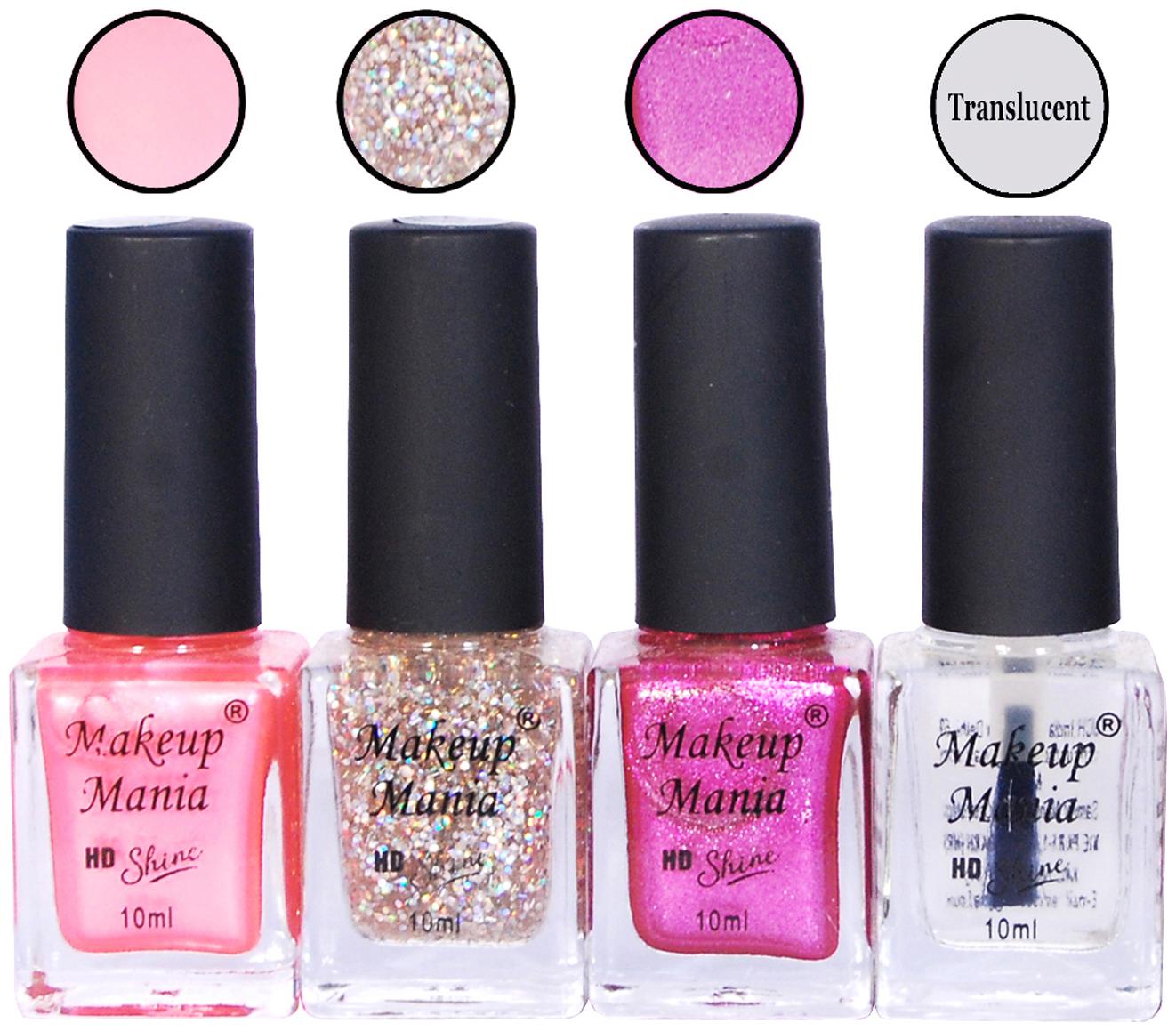 

Makeup Mania Nail Paint 10 ml (Pack of 4)