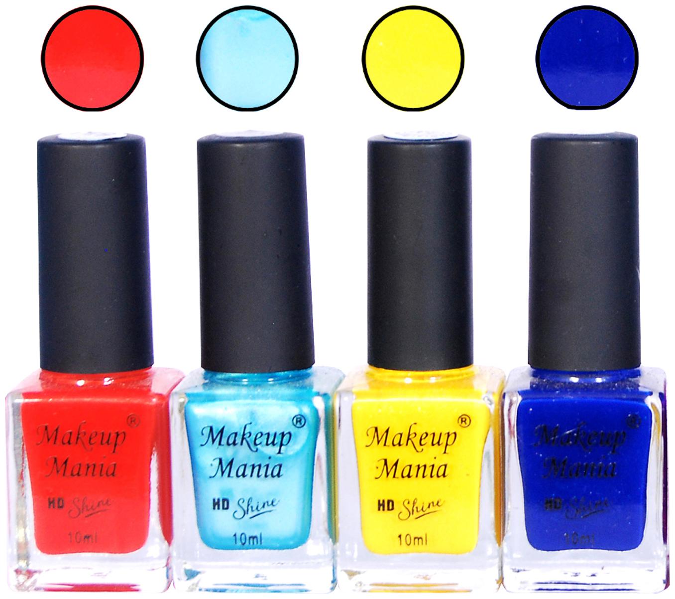 

Makeup Mania Nail Paint 10 ml (Pack of 4)