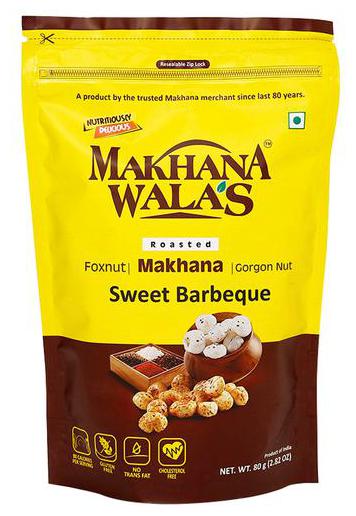 

Makhanawala s Roasted Makhana Sweet Barbeque 80 g
