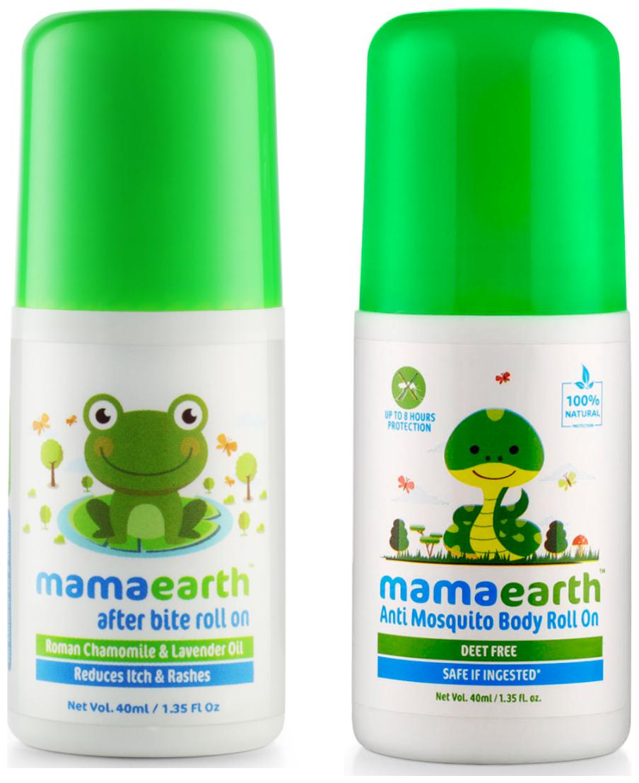 

Mamaearth After Bite Roll On for Rashes Mosquito 40ml for Babies and Natural Anti Mosquito Body Roll On 40ml (Pack of 2)
