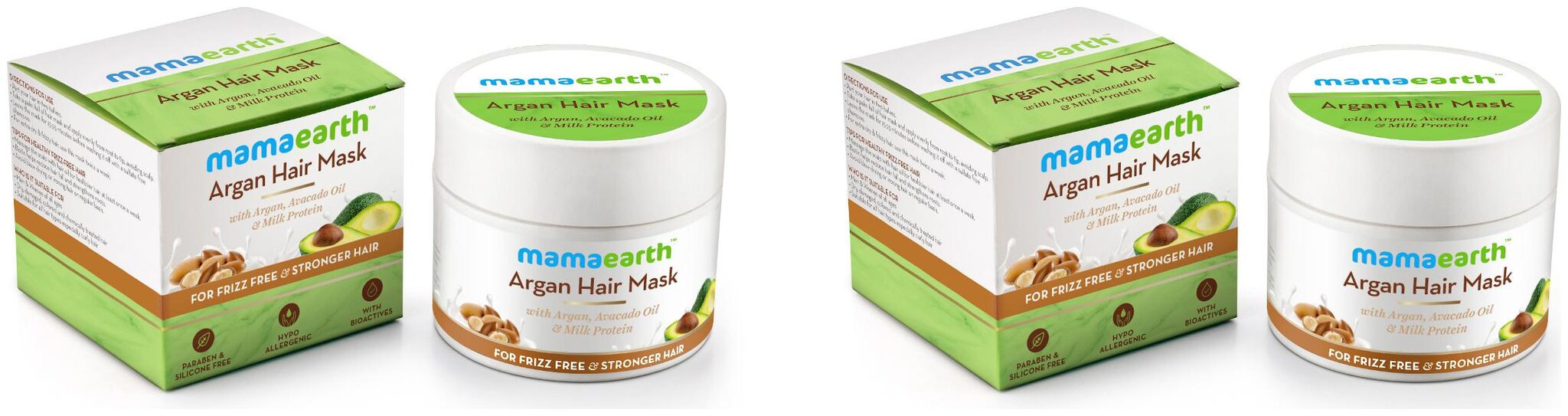 

Mamaearth Argan Hairfall Control Mask 200ml Each Pack of 2