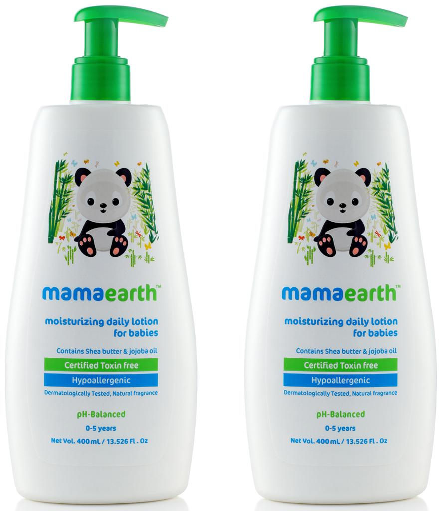 

Mamaearth Daily Moisturizing Baby Lotion 400ml (Pack of 2)