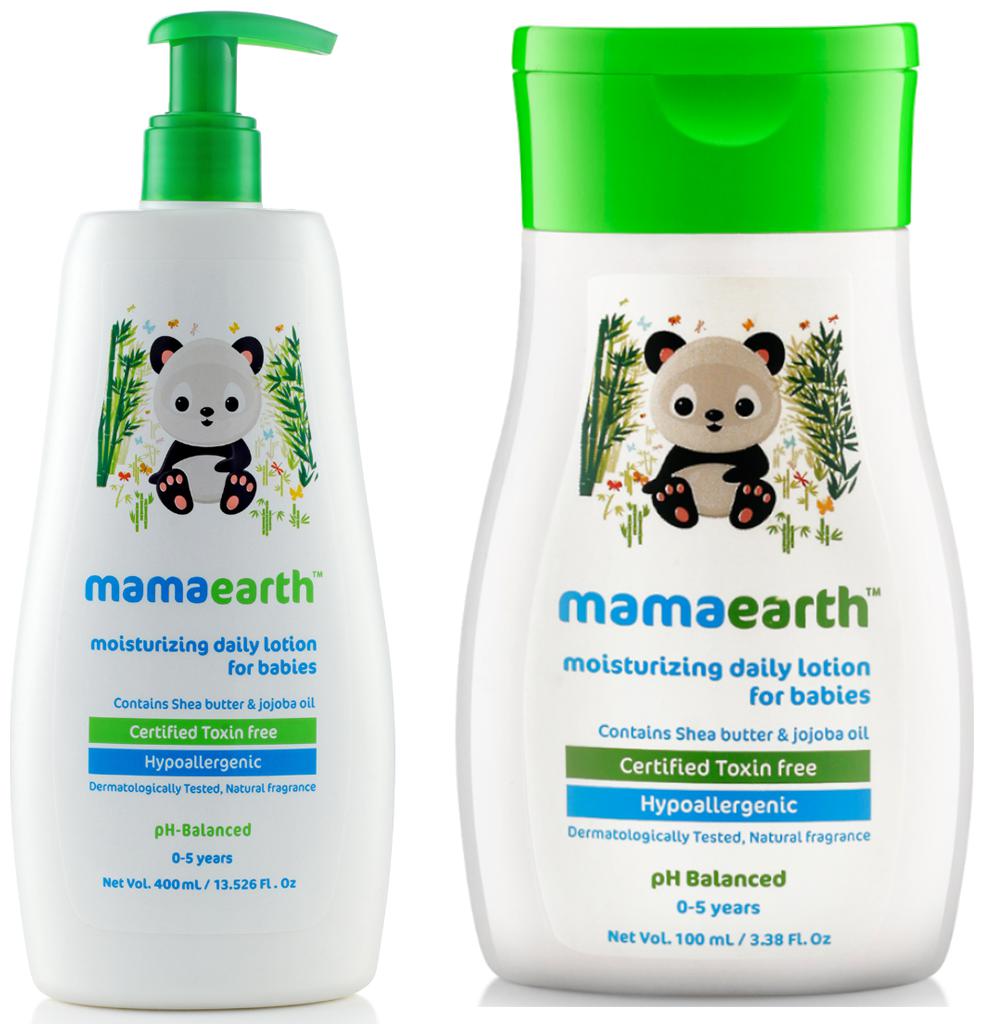 

Mamaearth Daily Moisturizing Baby Lotion 400ml and Lotion (100 ml) (Pack of 2)