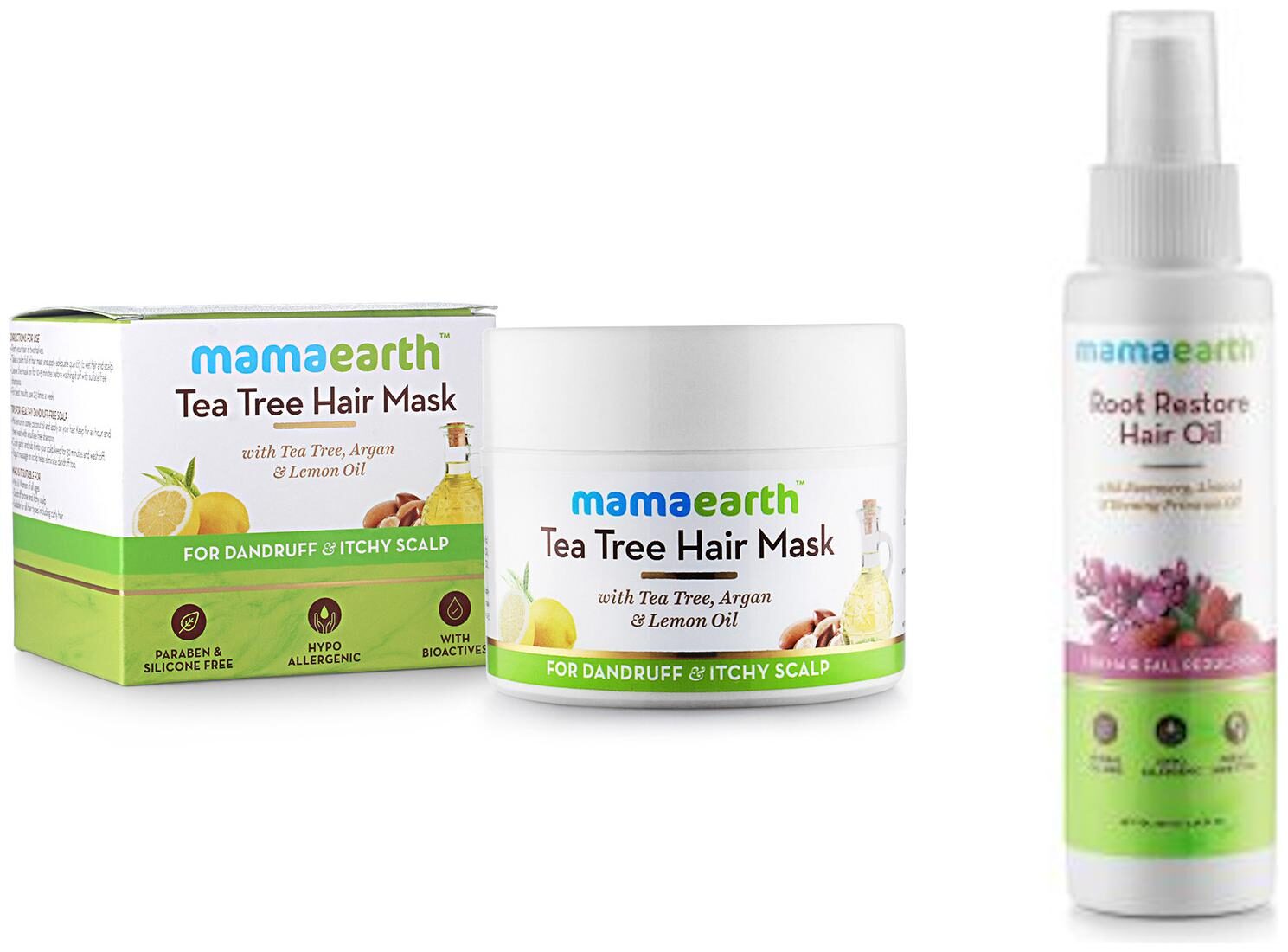 

Mamaearth Hair Treatment 200 ml And Root Hair Oil 150 ml (Pack of 2)