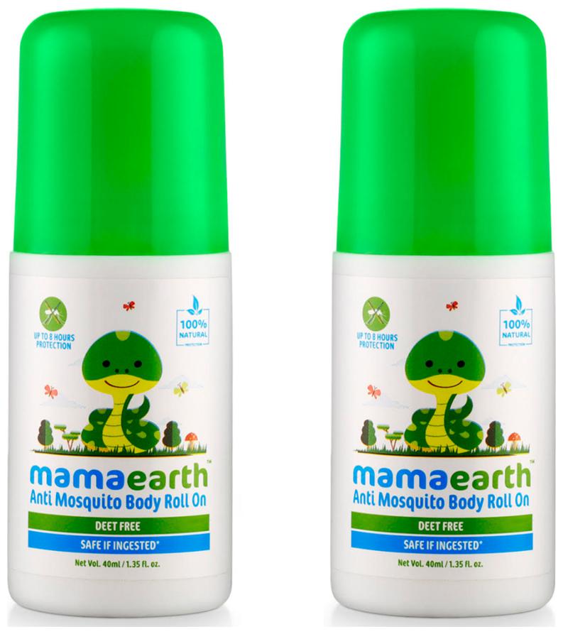 

Mamaearth Natural Anti Mosquito Body Roll On 40ml (Pack of 2)