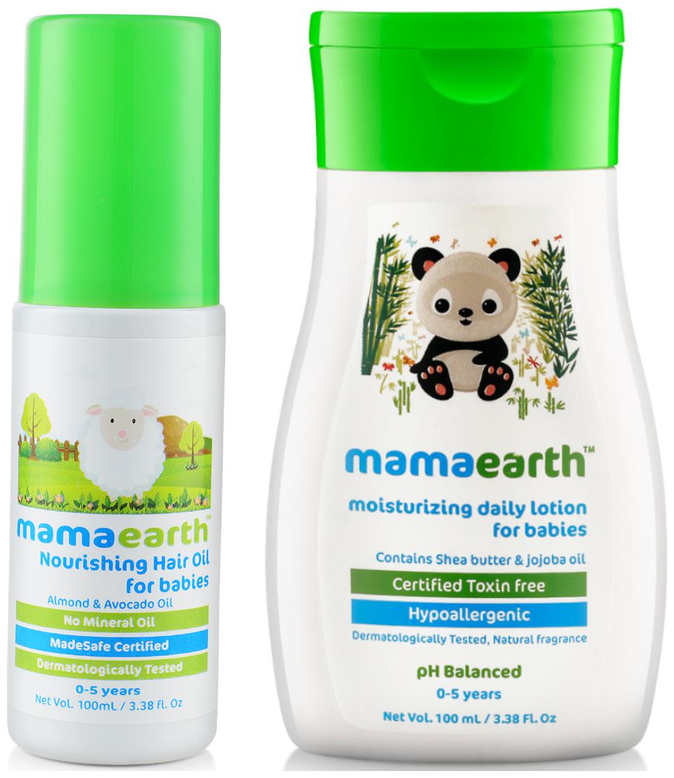 

Mamaearth Nourishing Hair Oil 100ml and Lotion (100 ml) (Pack of 2)