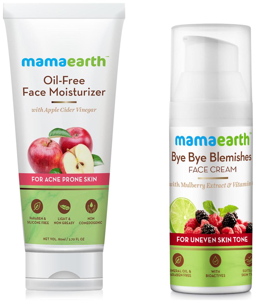 

Mamaearth Oil Free 80 ml And Bye Bye Face Cream 50 ml (Pack of 2)