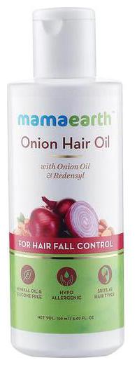 

Mamaearth Onion Hair Oil For Regrowth Hair Fall Control With Redensyl 150ml
