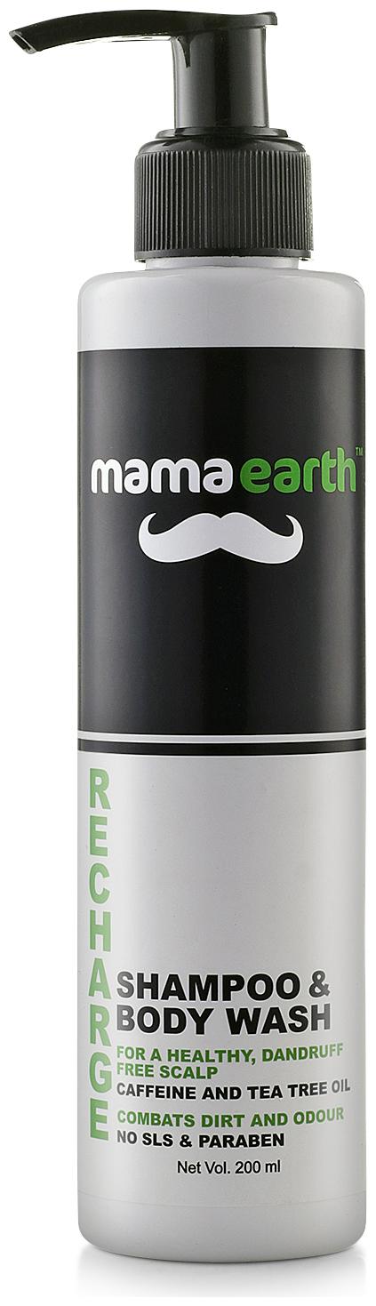 

Mamaearth Recharge Energizing Shampoo And Bodywash For Men With Caffeine And Menthol 200ml