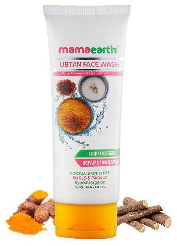 

Mamaearth Ubtan Face Wash With Turmeric Saffron 100 ml