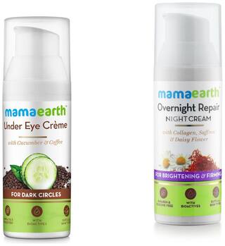 Buy Mamaearth Under Eye Cream 50 Ml And Night Cream 50 Ml Pack Of