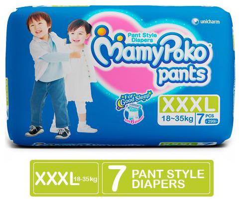 

Mamypoko Baby Diapers Wipes 7 pcs