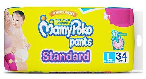 

MamyPoko Pants Standard Diaper -L 34pcs