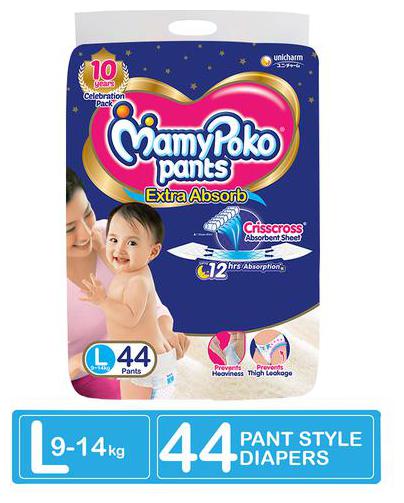 

Mamypoko Pants - Extra Absorb Diaper Large Size 44 pcs