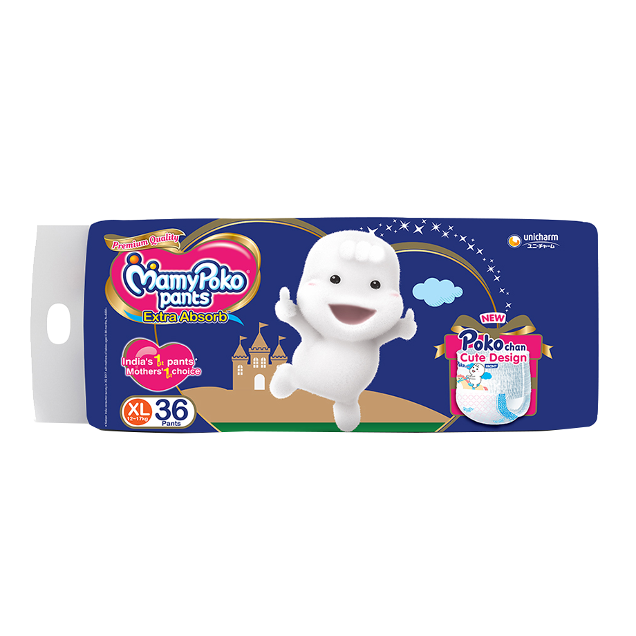 

Mamypoko Pants Extra Absorb Diaper - Extra Large 12-17 kg 38 pcs