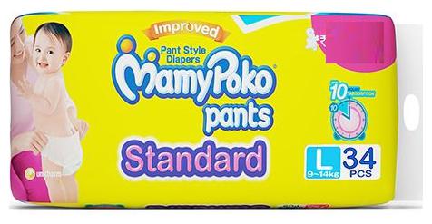 

MamyPoko Pants Standard Diaper -L 34pcs