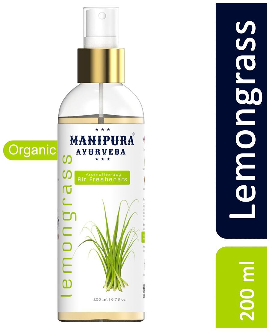 

Manipura Ayurveda 100 Organic Lemongrass Air Freshener 200 ml (Pack Of 1)