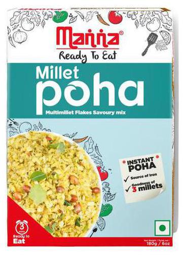 

Manna Millet Poha - Ready To Eat 180 g