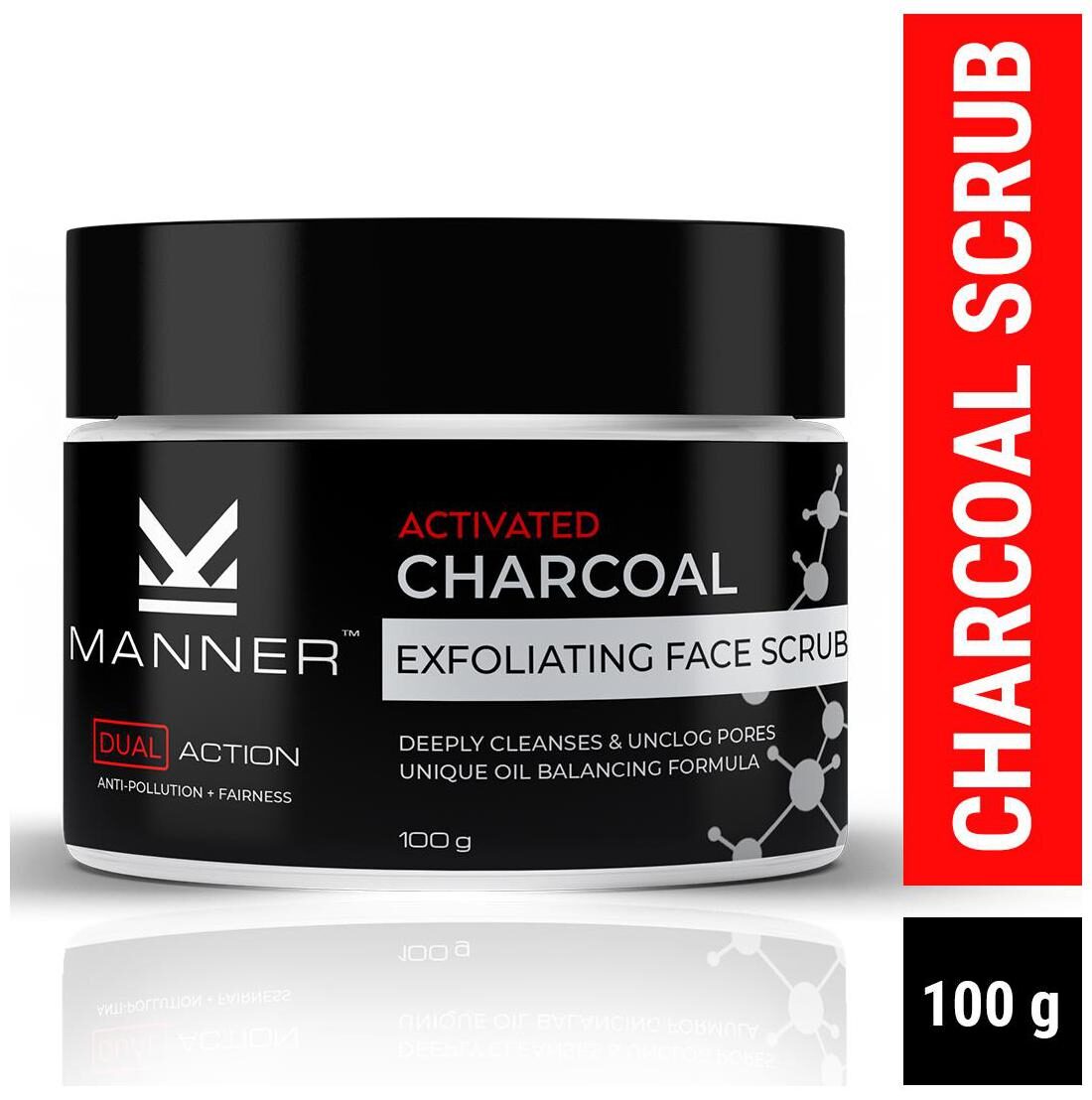 

Manner Activated Charcoal Face Scrub 100g