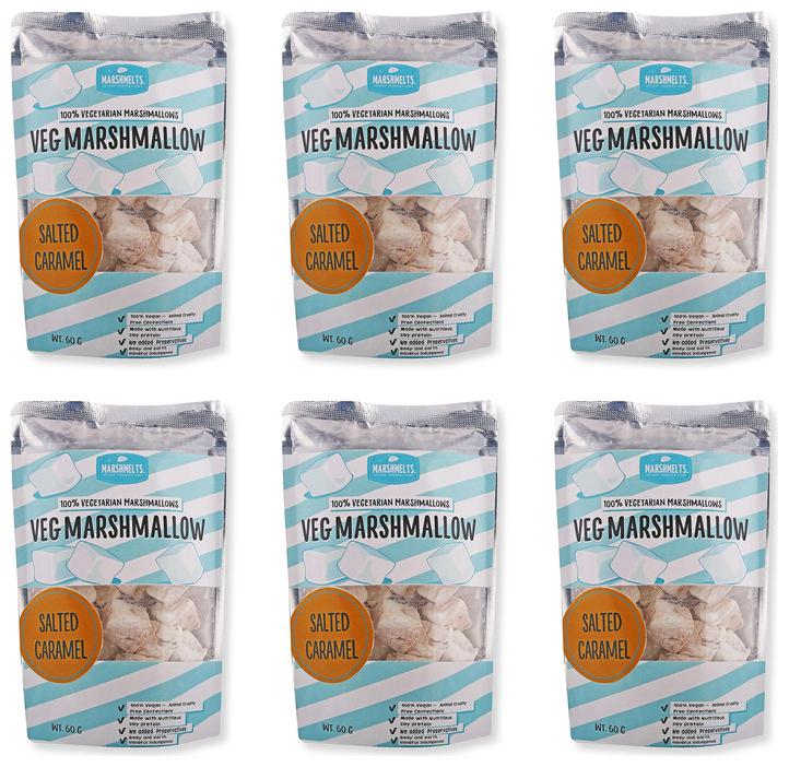 

Marshmelts Marshmallow Salted Caramel Pack of 6 ( 60 g each )