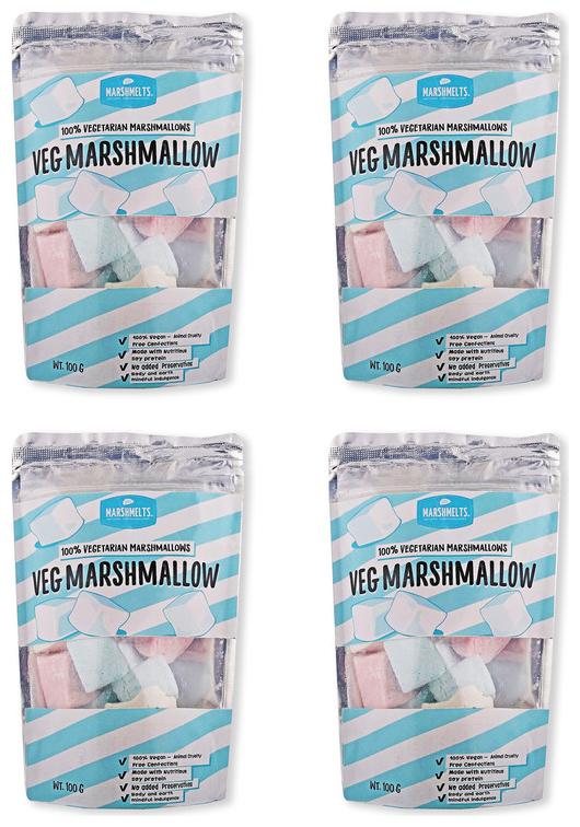 

Marshmelts Marshmallow Assorted Fruity Pack of 4 ( 100 g each )