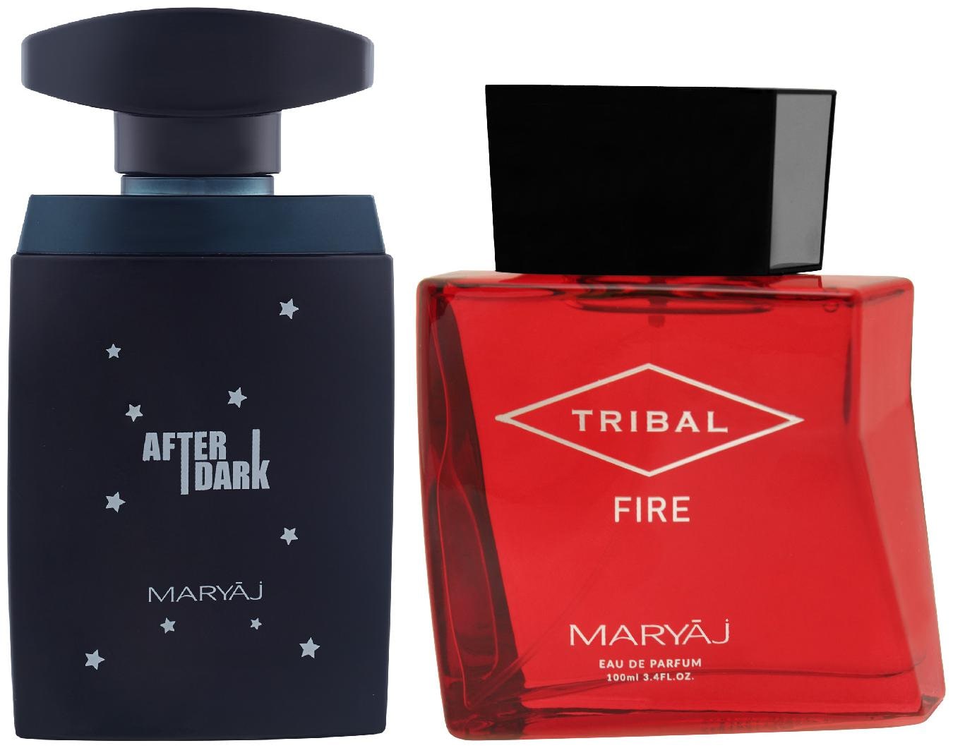 

Maryaj After Dark Eau De Parfum Woody Aromatic Perfume 100ml For Men And Maryaj Tribal Fire Eau De Parfum Woody Ambery Perfume 100ml For Unisex (Pack Of 2)