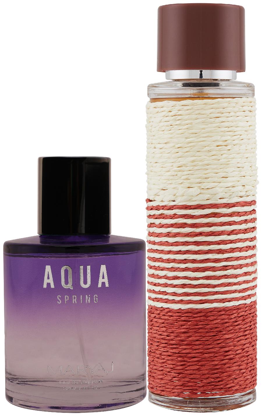 

Maryaj Aqua Spring Eau De Parfum Fruity Floral Perfume 100ml for Women and Maryaj Deuce Homme Eau De Parfum Spicy Woody Perfume 100ml for Men