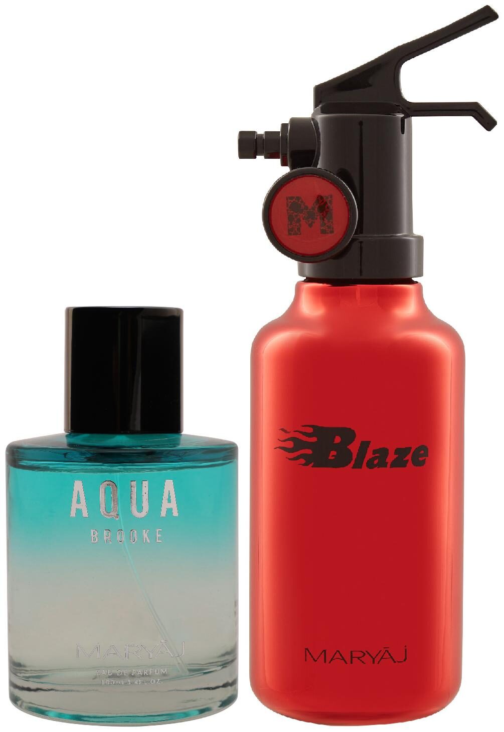 

Maryaj Aqua Brooke Eau De Parfum Citrus Floral Perfume 100ml for Women and Maryaj Blaze Eau De Parfum Citrus Aromatic Perfume 100ml for Men