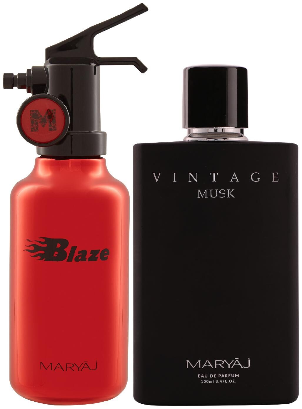 

Maryaj Blaze Eau De Parfum Citrus Aromatic Perfume 100ml For Men And Maryaj Vintage Musk Eau De Parfum Floral Musky Perfume 100ml For Unisex (Pack Of 2)