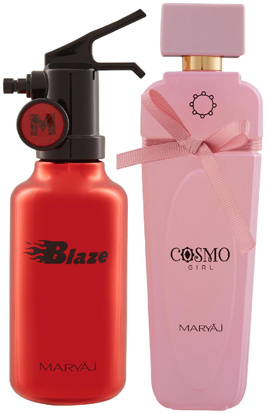 

Maryaj Blaze Eau De Parfum Citrus Aromatic Perfume 100ml for Men and Maryaj Cosmo Girl Eau De Parfum Floral Powdery Perfume 100ml for Women
