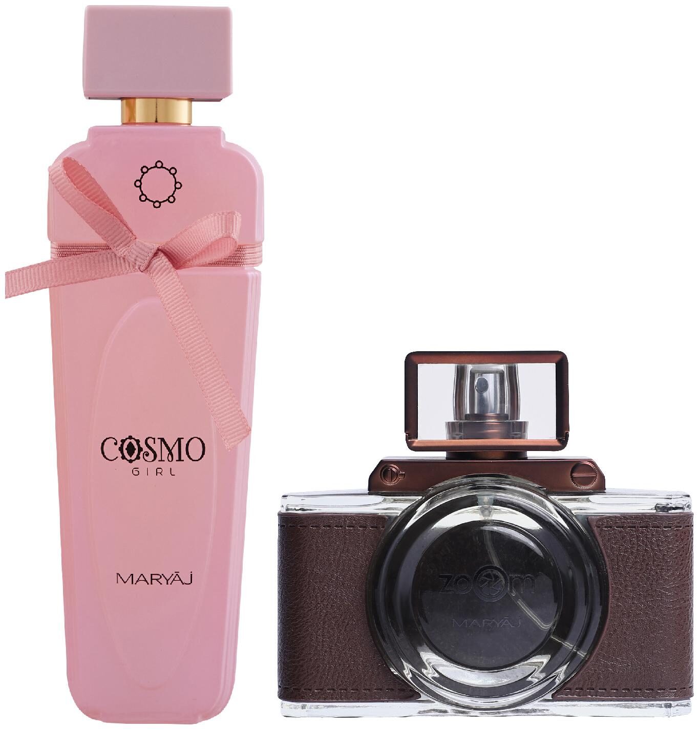 

Maryaj Cosmo Girl Eau De Parfum Floral Powdery Perfume 100ml for Women and Maryaj Zoom Pour Homme Eau De Parfum Spicy Woody Perfume 100ml for Men