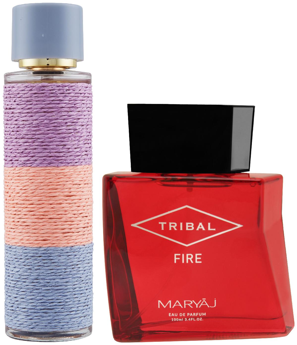

Maryaj Deuce Femme Eau De Parfum Floral Fruity Perfume 100ml For Women And Maryaj Tribal Fire Eau De Parfum Woody Ambery Perfume 100ml For Unisex (Pack Of 2)