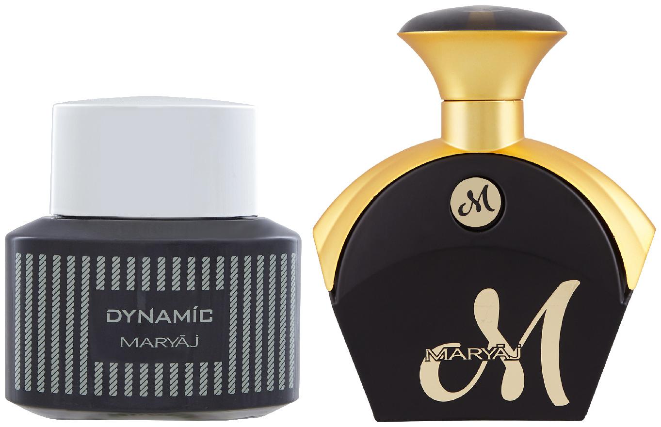 

Maryaj Dynamic Eau De Parfum Spicy Woody Perfume 100ml For Men And Maryaj M For Her Eau De Parfum Fruity Floral Perfume 90ml For Women (Pack Of 2)