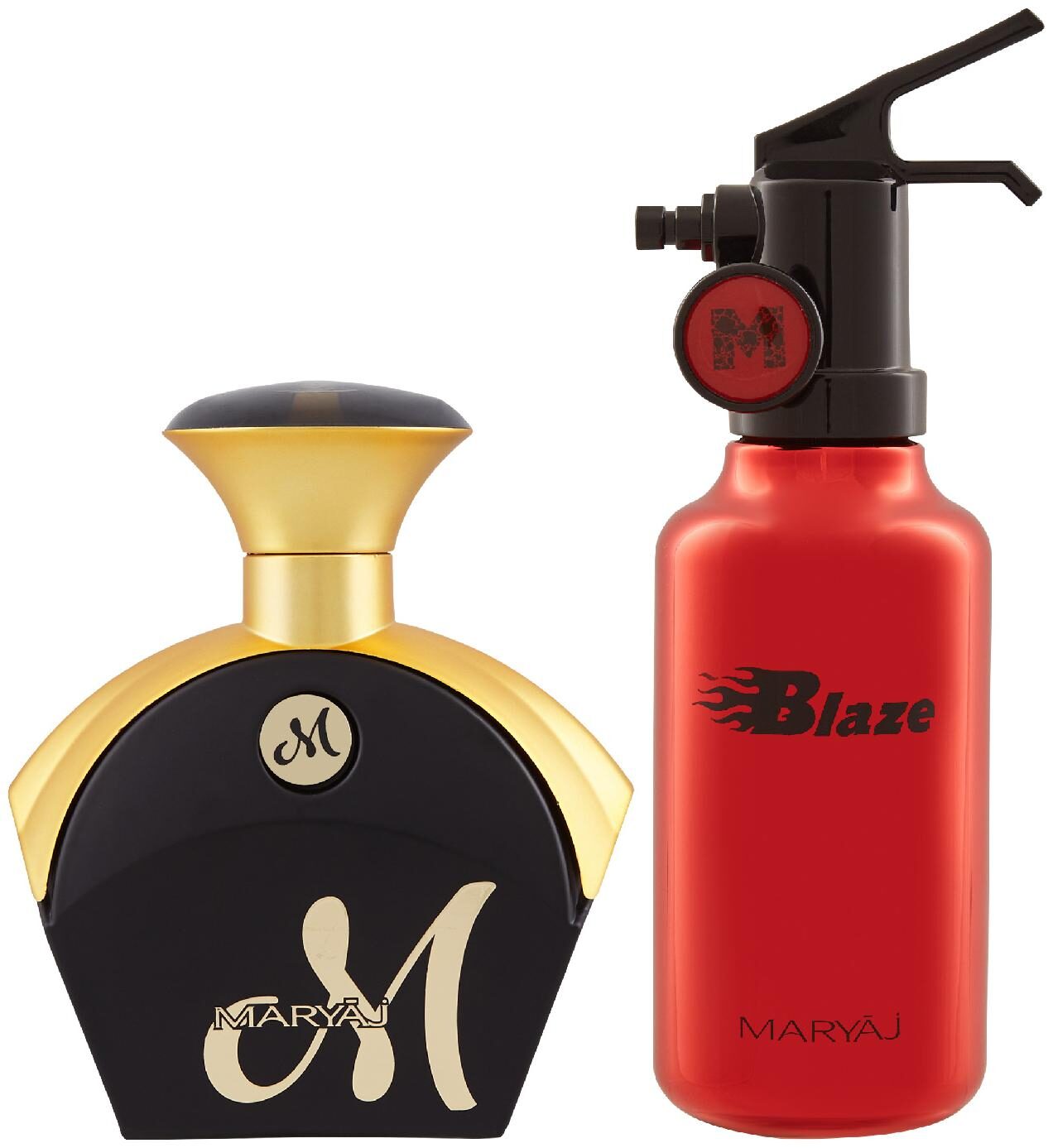 

Maryaj M for Her Eau De Parfum Fruity Floral Perfume 90ml for Women and Maryaj Blaze Eau De Parfum Citrus Aromatic Perfume 100ml for Men