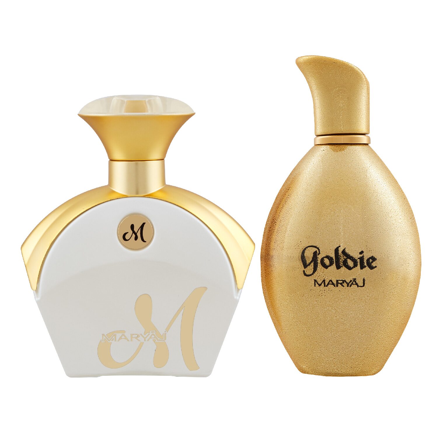 

Maryaj M WhiteFor Her Eau De Parfum Floral Fruity Perfume 90ml And Goldie Eau De Parfum Fruity Floral Perfume 100ml For women (Pack of 2)
